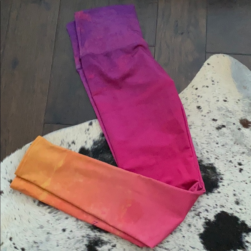 Noli Ombré Leggings Purple, Pink, Orange Size M